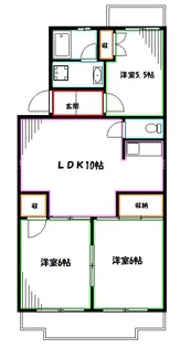 ジェネシス三鷹【2階】の間取り