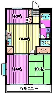 ハイツニューエイト【4階】の間取り