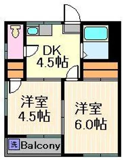 第2コーポコイズミ【2階】の間取り