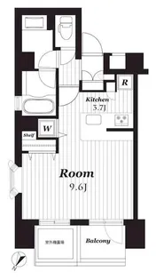 デュオ・スカーラ古河庭園【8階】の間取り