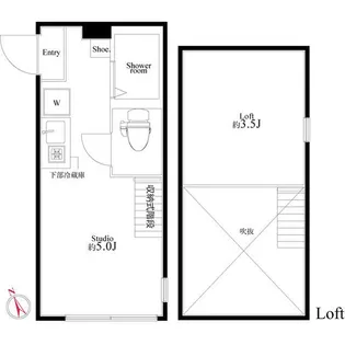 ハーモニーテラス南池袋III【1階】の間取り