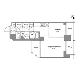 シーズンフラッツ大森西【14階】の間取り