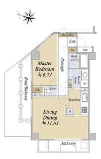 グランアルバ白山【6階】の間取り