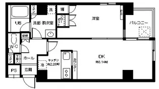 グランシャス浅草橋ル・リオン【5階】の間取り