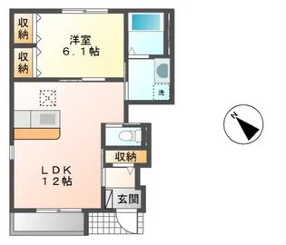 ロワールハイムII【1階】の間取り