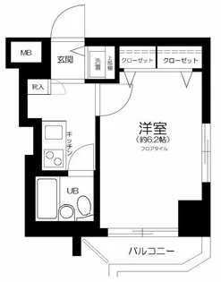 グランド・ガーラ西新宿West【12階】の間取り
