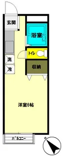 ハイツ長寿A【2階】の間取り