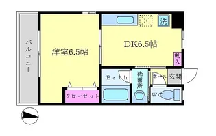 ゴールドベル新川崎【1階】の間取り