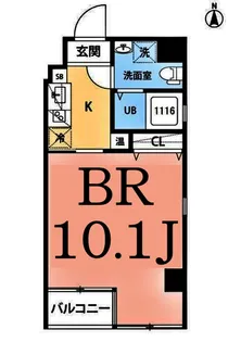 横浜ウエストレジデンス【4階】の間取り