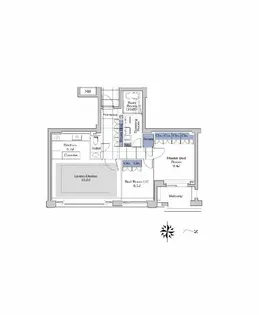 プライムメゾン御殿山EAST【2階】の間取り