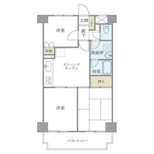 ヴェーネル滝沢【5階】の間取り