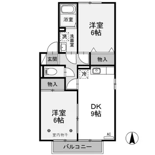 御料所ガーデンE【2階】の間取り