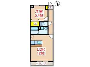 KENJOU BLD II【1階】の間取り