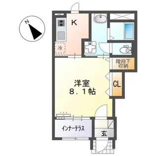 仮)スターテラスII伴東【1階】の間取り