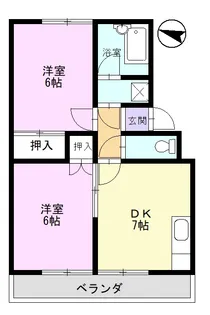 ガーデンハイツユタカ【2階】の間取り