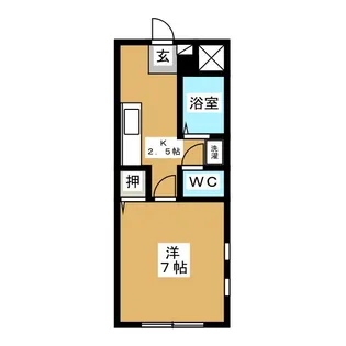 ハイツコア【1階】の間取り