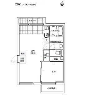 SOLAZ都立大学【2階】の間取り