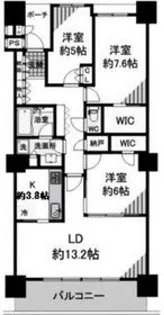シティタワー品川【13階】の間取り
