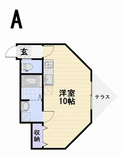 グリーンフォレスト湘南【1階】の間取り