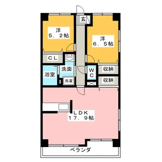 ハイツメイヨン【3階】の間取り