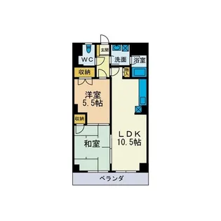 にいやビル【5階】の間取り