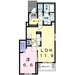 ウィステリア【1階】の間取り
