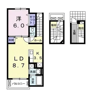 エスペランサ【3階】の間取り