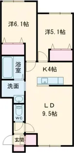 LINA【1階】の間取り