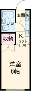 コーポホワイトB【1階】の間取り