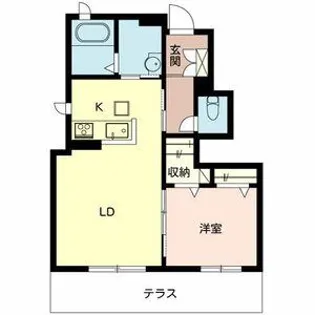 メゾン ラ・ソルピアA【1階】の間取り