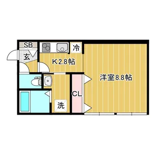 ディオルモンド【1階】の間取り