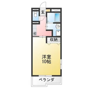 ステュディオ石ノ戸【1階】の間取り