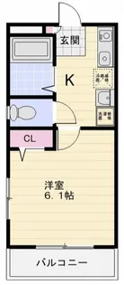 ル・シェル砂押橋【2階】の間取り