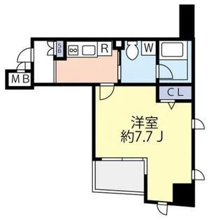 グランヴァンデュヴェール東京【4階】の間取り