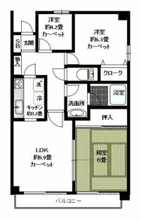 ノヴァ目黒南【1階】の間取り