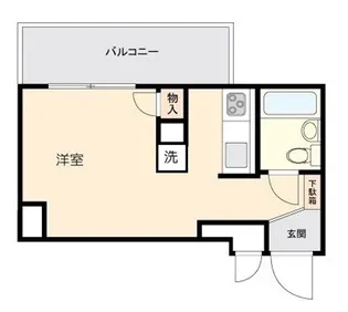 ハイツ赤坂【6階】の間取り