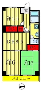 第三ロイヤルマンション【4階】の間取り