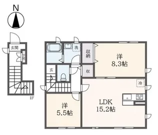 シャーメゾン下北沢【2階】の間取り