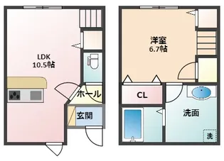 D-BOX和田【1階】の間取り