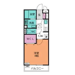 Casa Dio【1階】の間取り