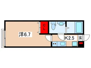 アストラベース百合ヶ丘【1階】の間取り