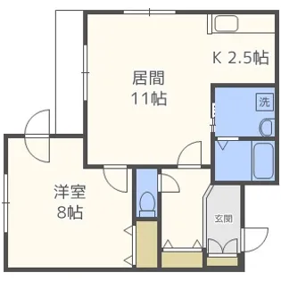 ラージヒル美園【3階】の間取り