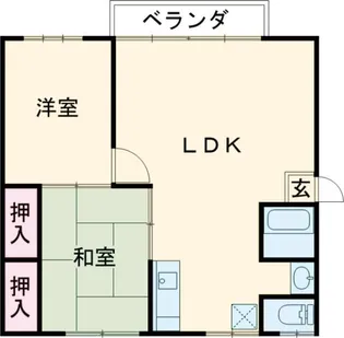 カームハイツ【1階】の間取り