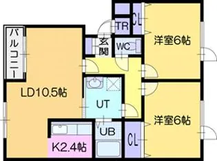サンライズヒル【1階】の間取り