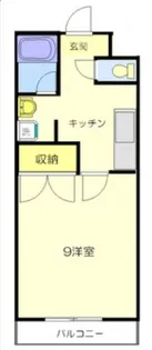 クニヒロマンションD【3階】の間取り