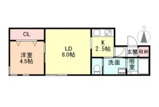 コモド太閤山II【2階】の間取り