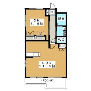 スカイヒルズ【4階】の間取り