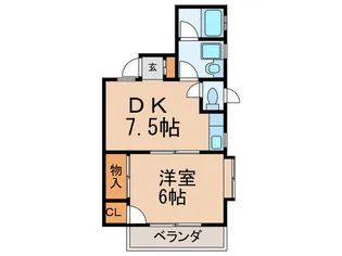 ハイツチャペルサイド【2階】の間取り