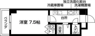 梅田エクセルハイツ【6階】の間取り