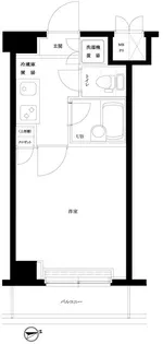 ルーブル新橋【5階】の間取り